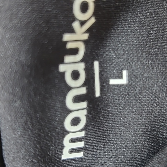 Manduka Mesh Women's Black Capri Leggings - Picture 5 of 7